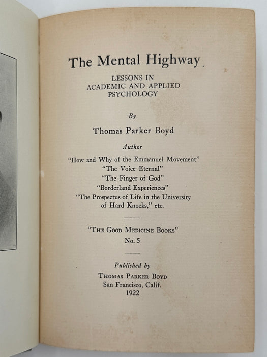 The Mental Highway by Thomas Parker Boyd - 1922