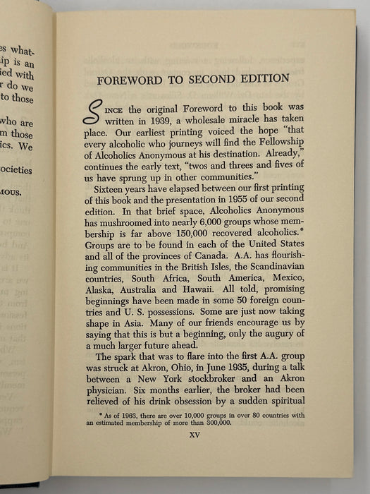 Alcoholics Anonymous Second Edition 6th Printing from 1963 - ODJ
