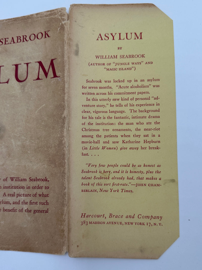 Asylum by William Seabrook from 1935