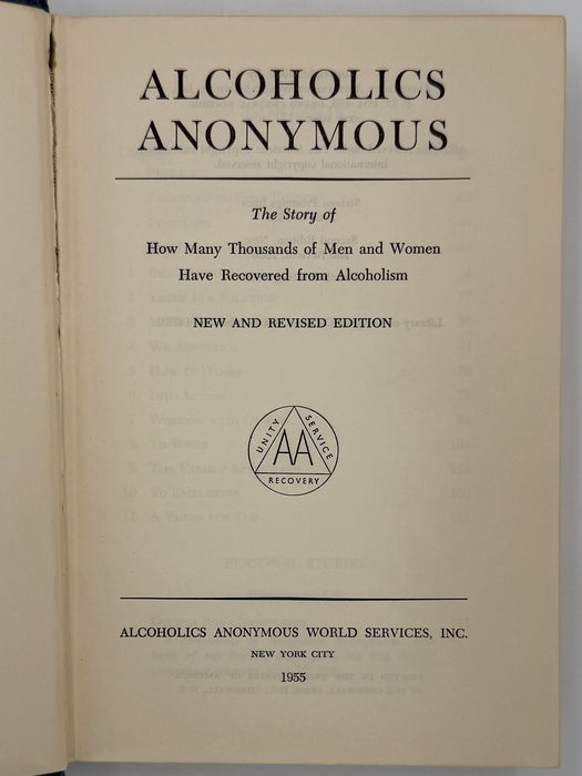 Alcoholics Anonymous Second Edition 4th Printing from 1960 - ODJ