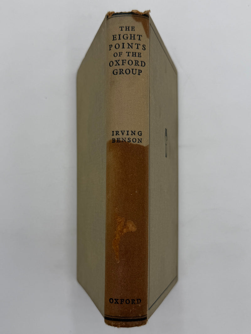 The Eight Points of the Oxford Group by C. Irving Benson - Fourth Printing from 1936
