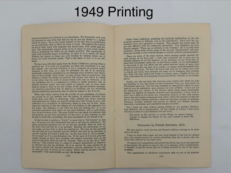 Medicine Looks at Alcoholics Anonymous — 4-Pamphlet Edition Set (1944 / 1946 / 1949 / 1953)