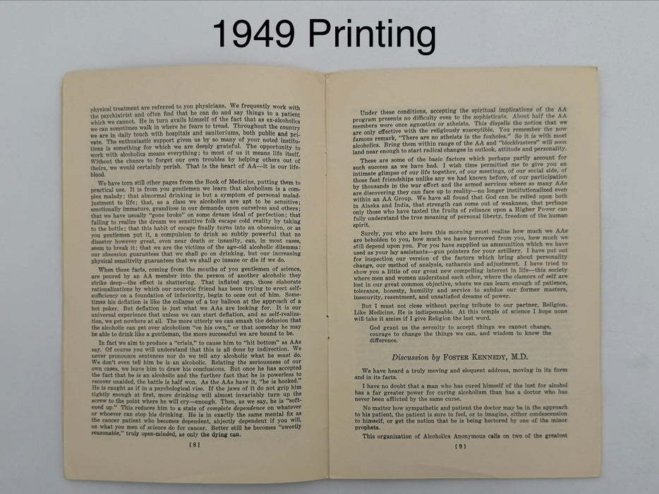 Medicine Looks at Alcoholics Anonymous — 4-Pamphlet Edition Set (1944 / 1946 / 1949 / 1953)