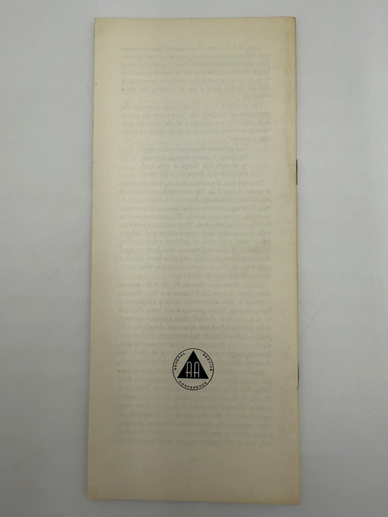 A.A. for the Woman - Third Printing from 1954