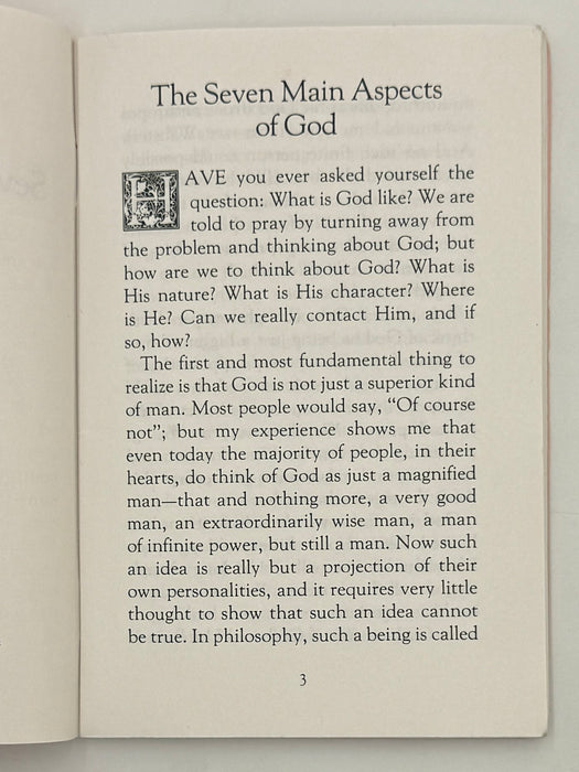 Emmet Fox - The Seven Main Aspects of God - 1970