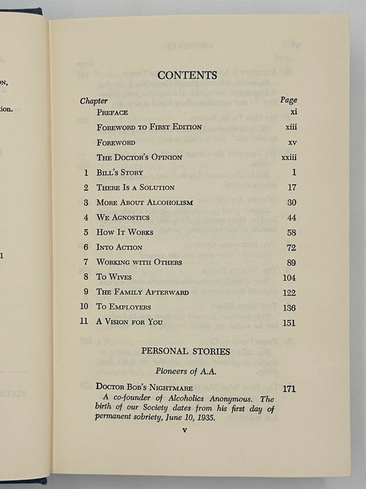 Alcoholics Anonymous Second Edition 7th Printing from 1965 - ODJ