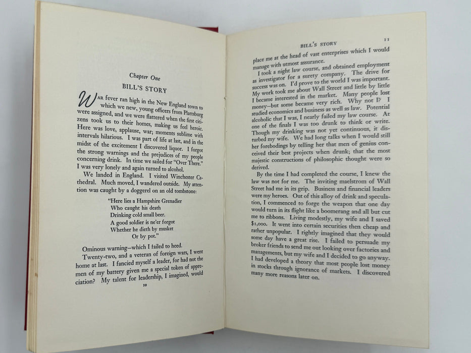 Alcoholics Anonymous 50th Anniversary First Edition by CTM Recovery Collectibles