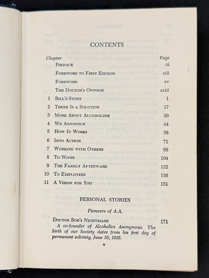 1976 Alcoholics Anonymous Big Book – Third Edition, First Printing