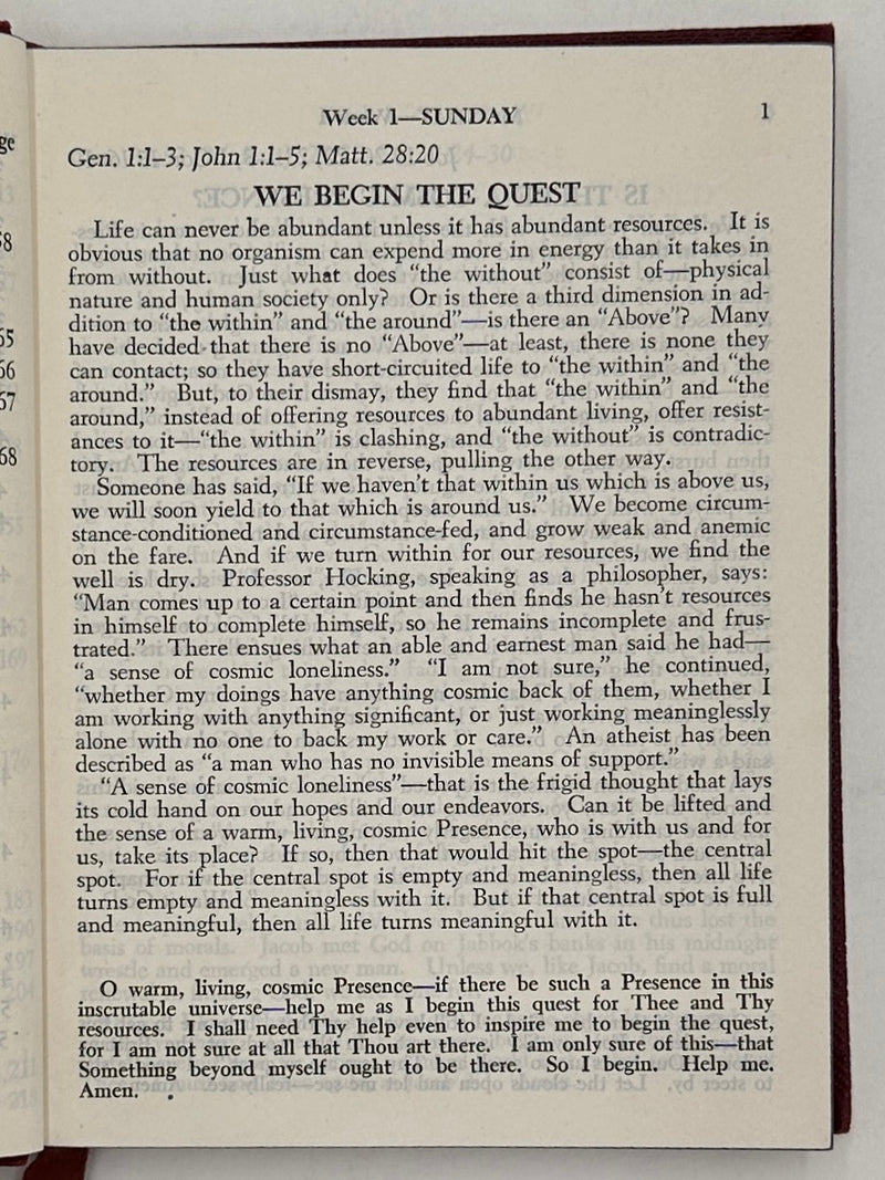 Abundant Living by E. Stanley Jones - 1942