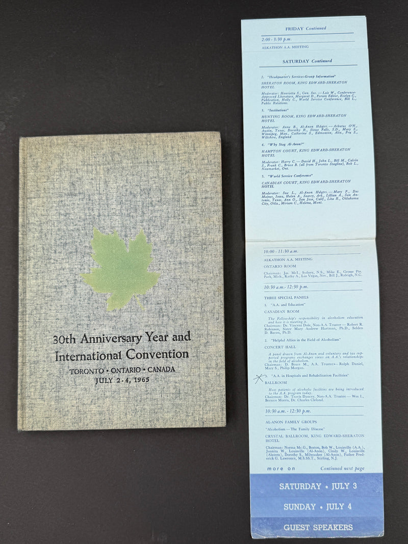 1965 Alcoholics Anonymous 30th Anniversary International Convention Collection
