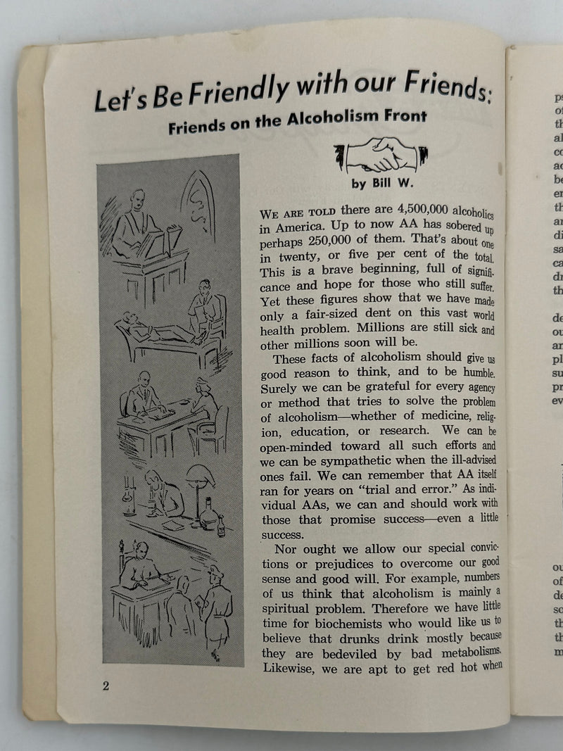 AA Grapevine from March 1958 - Let’s Be Friendly With Our Friends by Bill