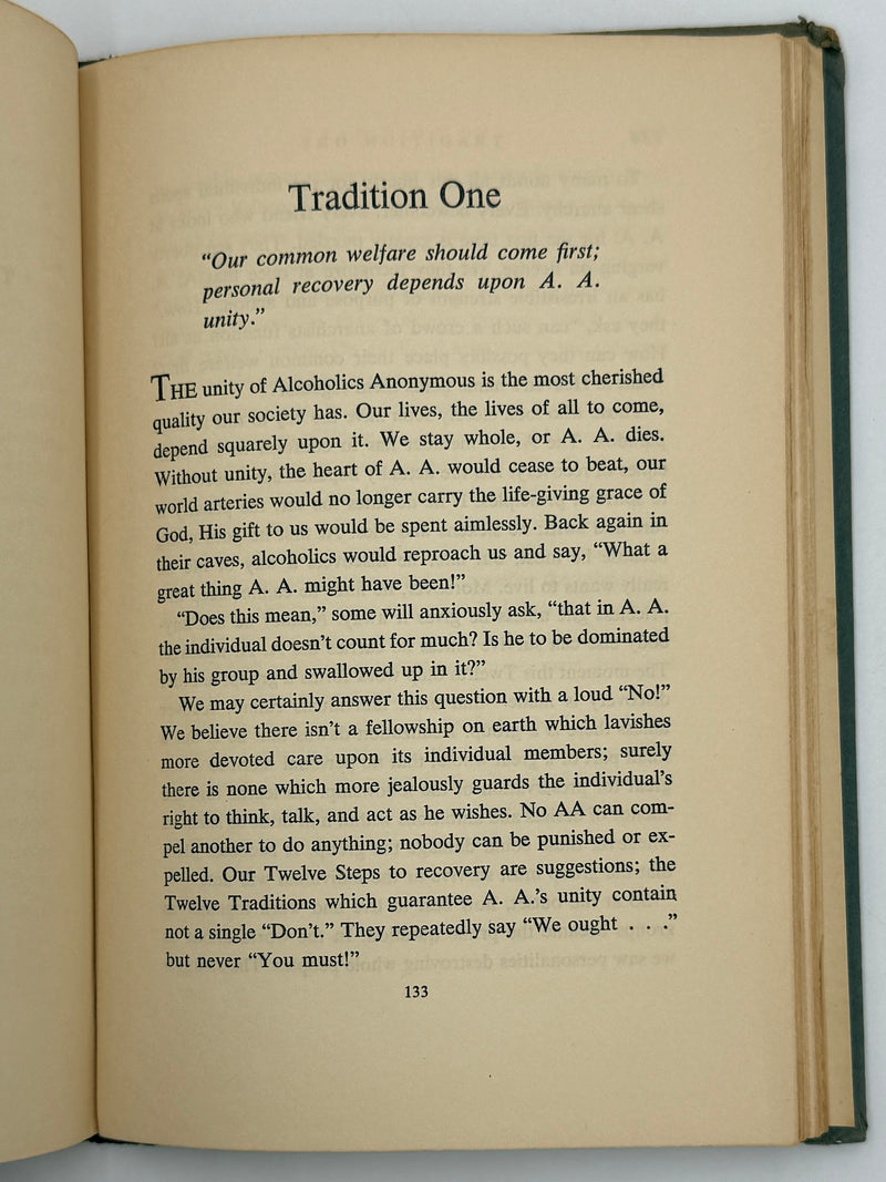 Alcoholics Anonymous Twelve Steps and Twelve Traditions - First Printing from 1953 - ODJ