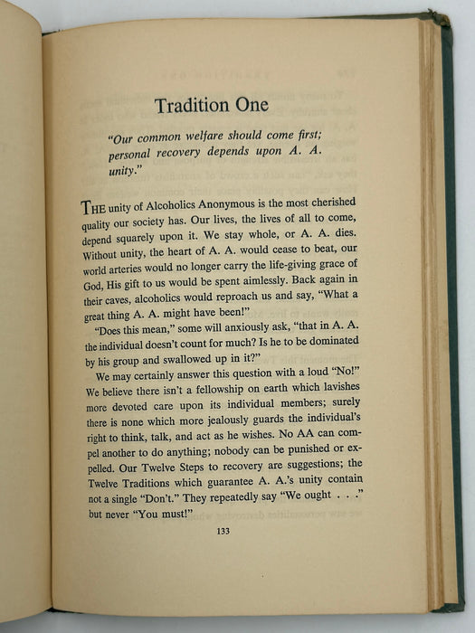 Alcoholics Anonymous Twelve Steps and Twelve Traditions - First Printing from 1953 - ODJ