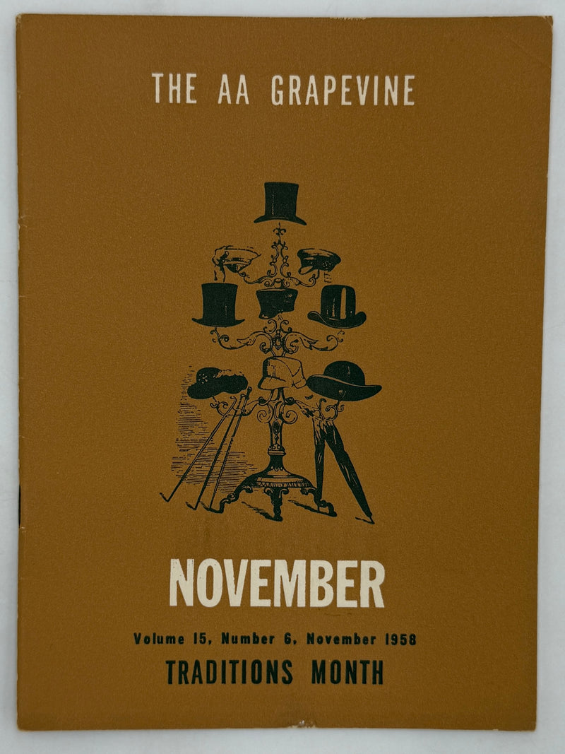 AA Grapevine from November 1958 - Traditions Month