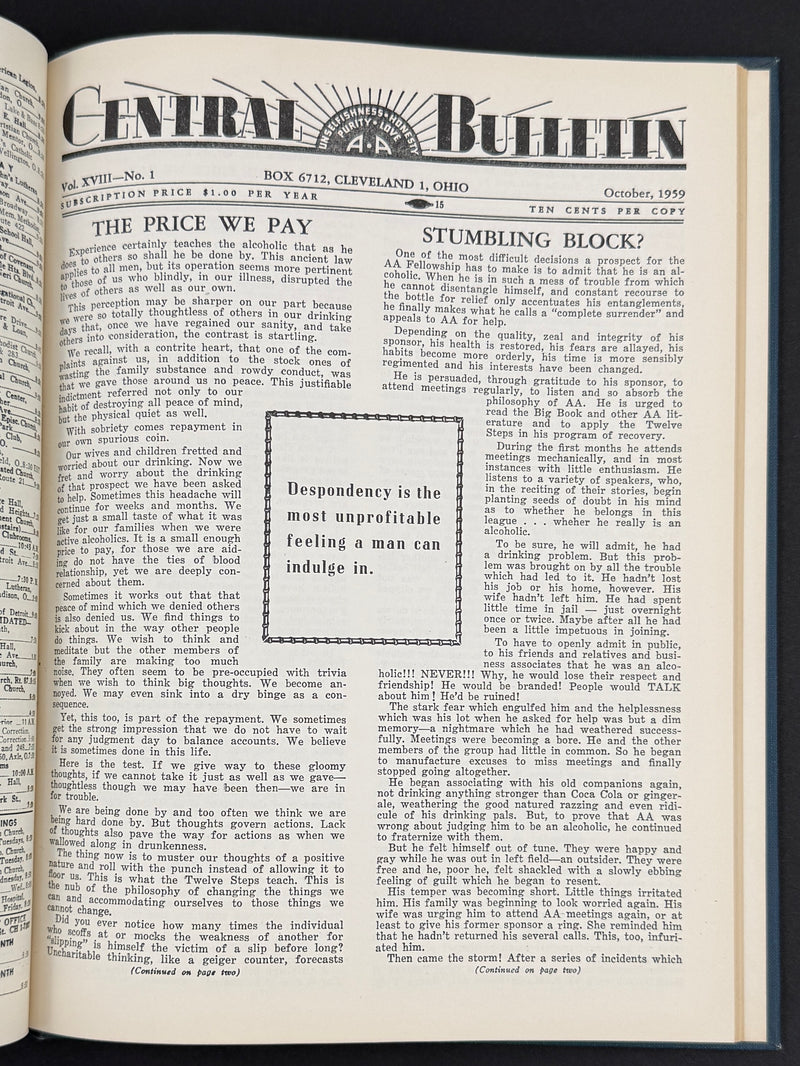 The Cleveland Central Bulletin Collection — Original Bound Volumes, 1942–1962