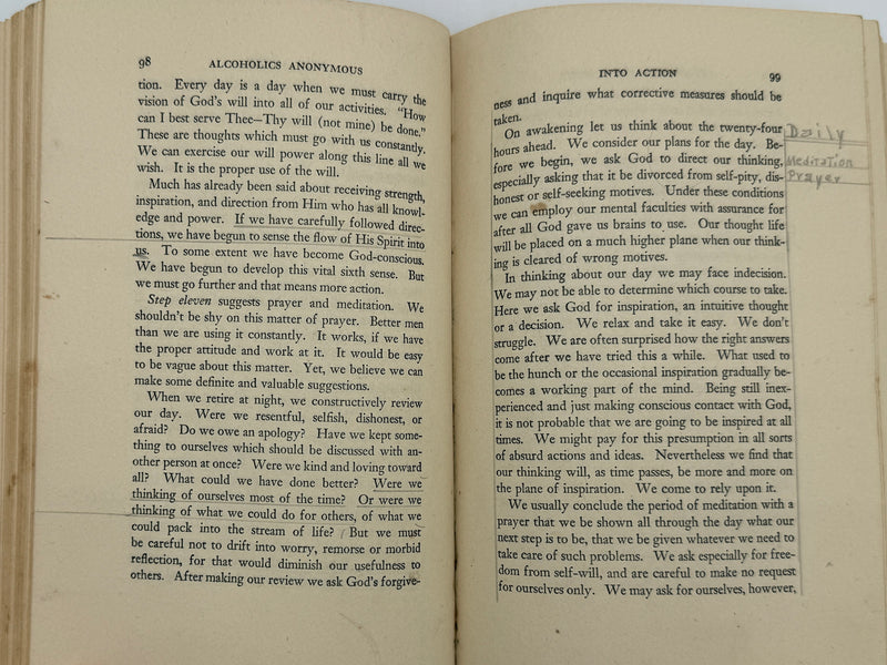 Alcoholics Anonymous First Edition 5th Printing from 1944 - RDJ