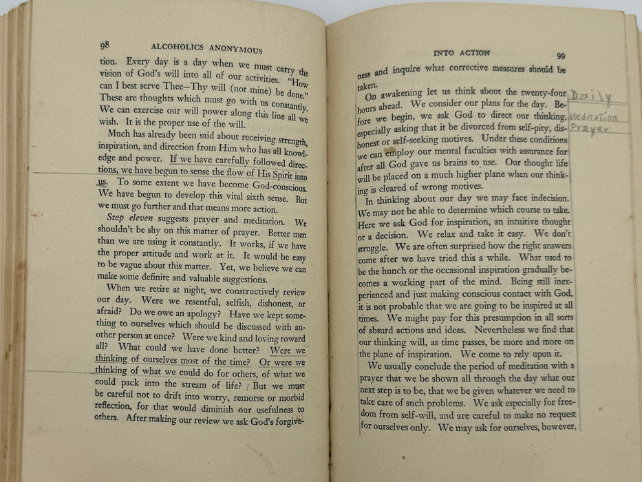 Alcoholics Anonymous First Edition 5th Printing from 1944 - RDJ