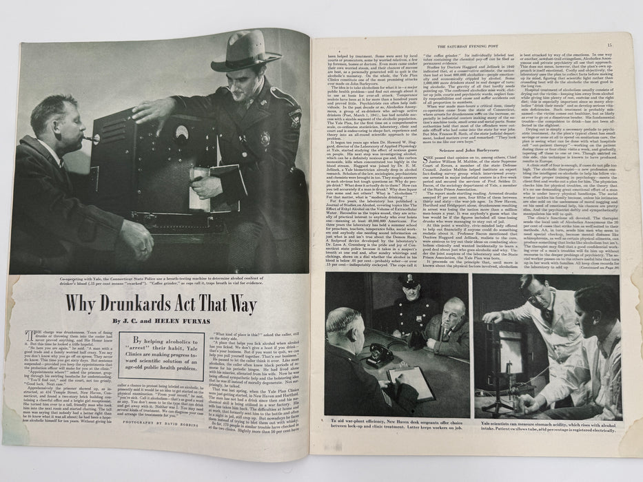 The Saturday Evening Post — May 26, 1945 Featuring “Why Drunkards Act That Way” by J.C. and Helen Furnas