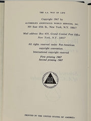 The AA Way of Life - 2nd Printing from 1967 - ODJ Recovery Collectibles