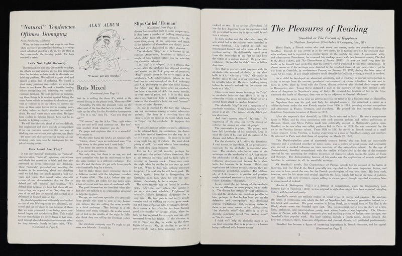 The A.A. Grapevine — January 1947 | Volume III, No. 8 | Dr. Silkworth & Bill W. Articles