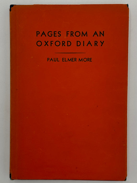 Pages From An Oxford Diary by Paul Elmer More - 1938 - Oxford Group