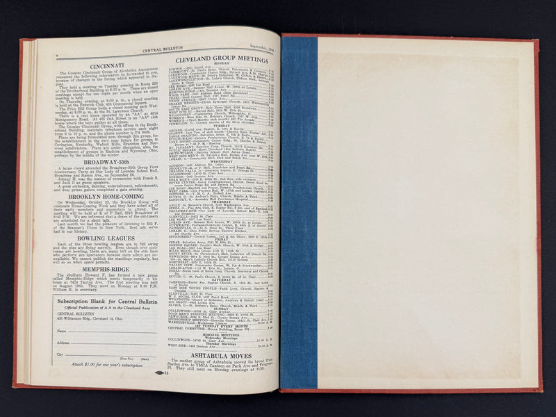 The Cleveland Central Bulletin Collection — Original Bound Volumes, 1942–1962