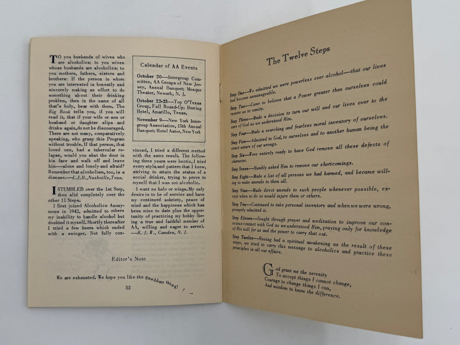 AA Grapevine from September 1949