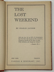 The Lost Weekend by Charles Jackson Recovery Collectibles