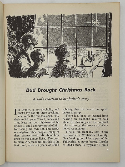 AA Grapevine from December 1961 - Christmas Message from Bill