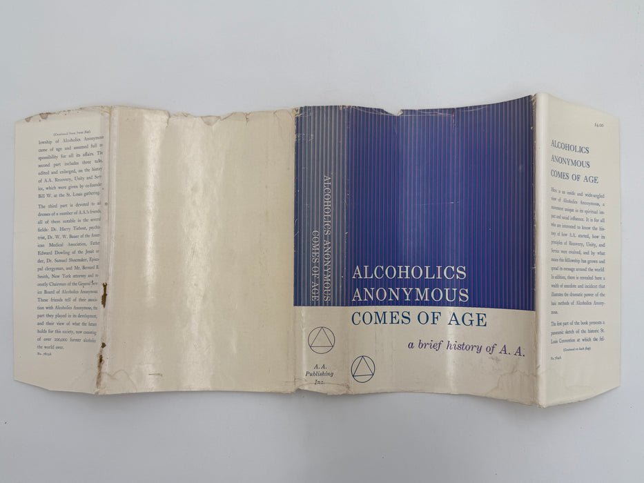 Signed by Bill Wilson - Alcoholics Anonymous Comes Of Age - First Printing from 1957