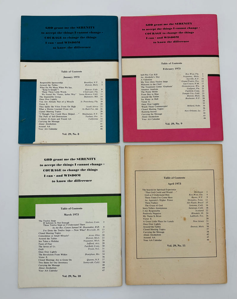 AA Grapevine Complete Set 1973