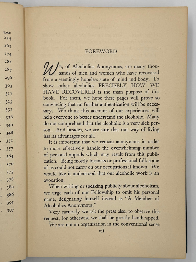 Alcoholics Anonymous First Edition 12th Printing from 1948 - ODJ