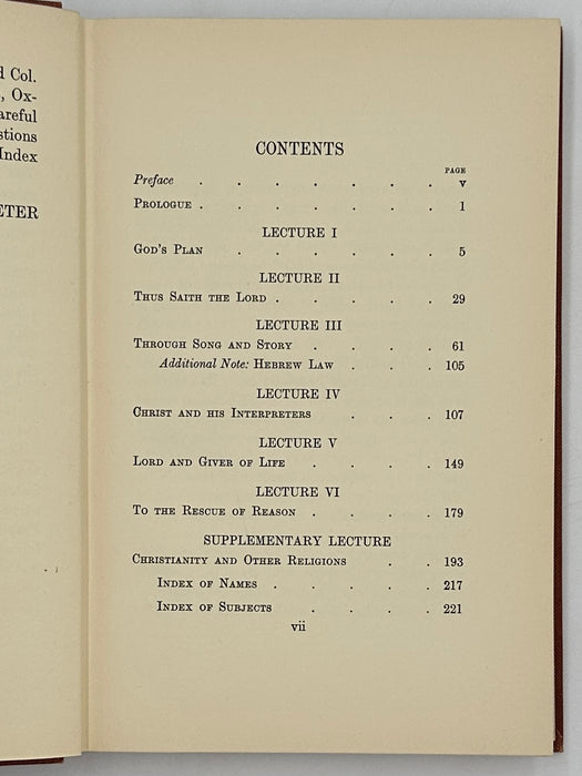 The God Who Speaks by Burnett Hillman Streeter from 1936 - ODJ