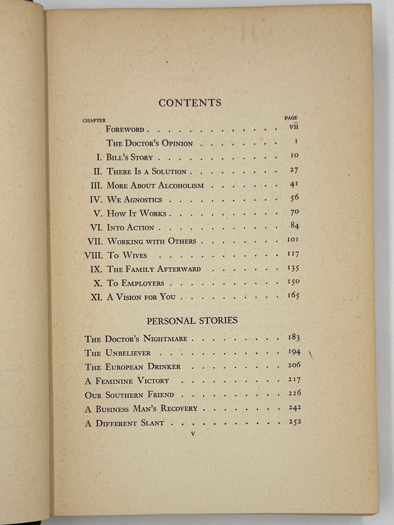 Alcoholics Anonymous First Edition — 7th Printing, January 1945 | Exceptional Condition