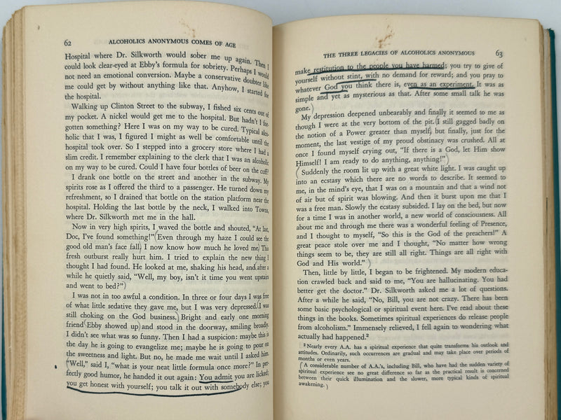 Alcoholics Anonymous Comes of Age — First Edition, First Printing (1957) Harper & Brothers Issue — Original Dust Jacket