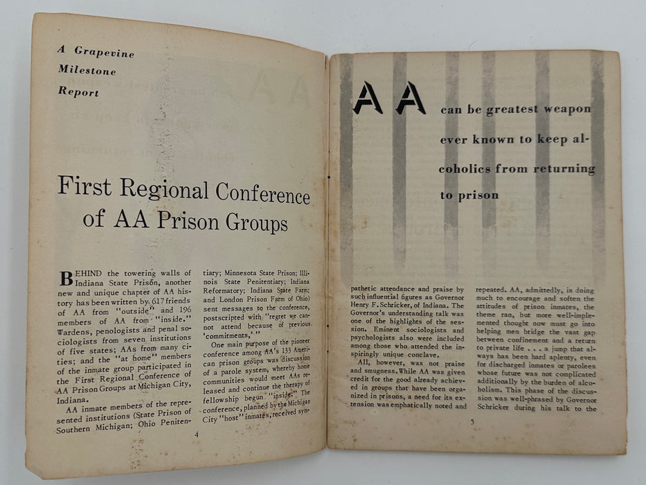 AA Grapevine from July 1952 - AA Prison Groups