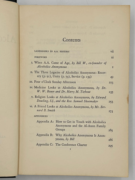 Alcoholics Anonymous Comes Of Age - First Printing from 1957