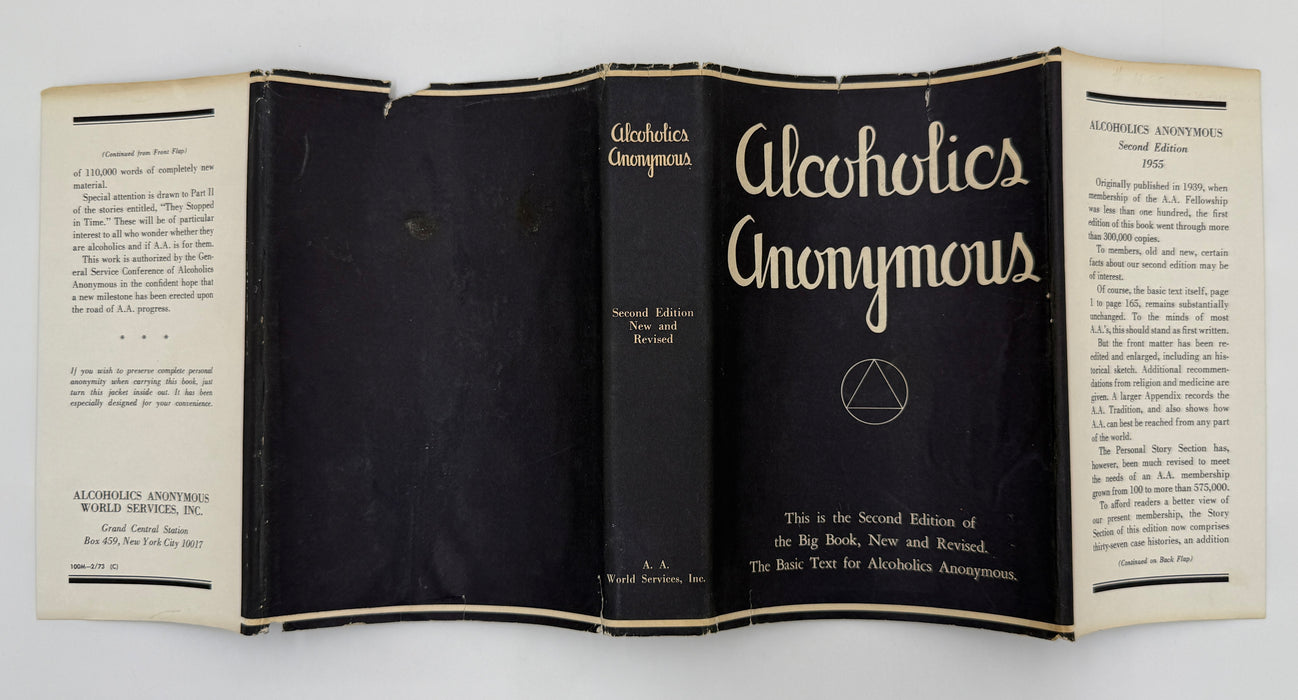 Alcoholics Anonymous Second Edition Big Book 14th Printing 1973 - ODJ