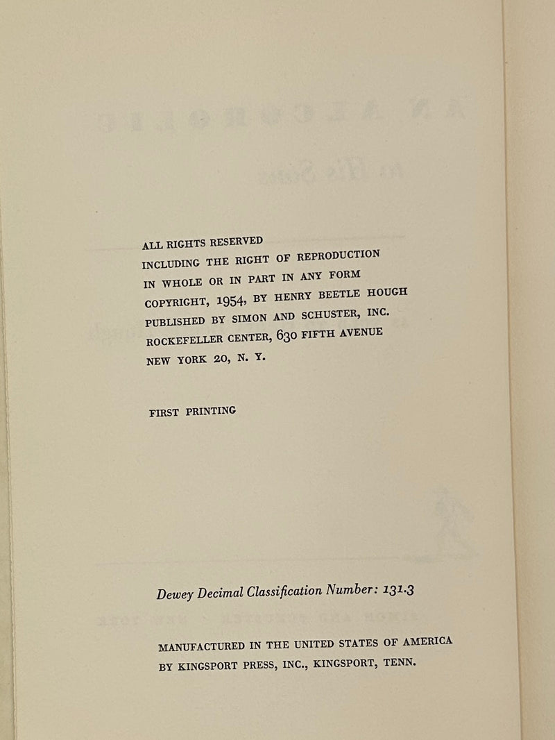 AN ALCOHOLIC to His Sons: AS TOLD To Henry Beetle Hough - First Printing with ODJ