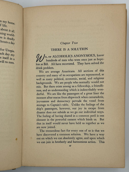 Alcoholics Anonymous First Edition Light Blue 3rd Printing from 1942 - RDJ