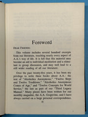 Rare Black Cover - The AA Way of Life: As Bill Sees It - 5th Printing 1974 Recovery Collectibles