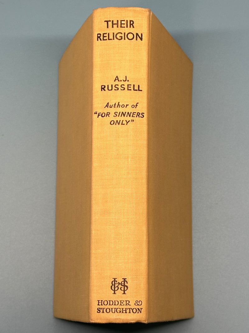 Their Religion by A.J. Russell - First Printing from 1934 Recovery Collectibles