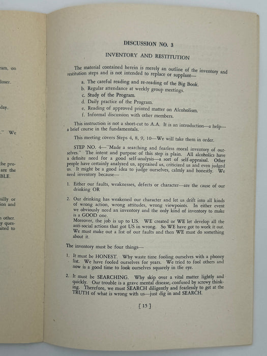 Alcoholics Anonymous: An Interpretation of our Twelve Steps