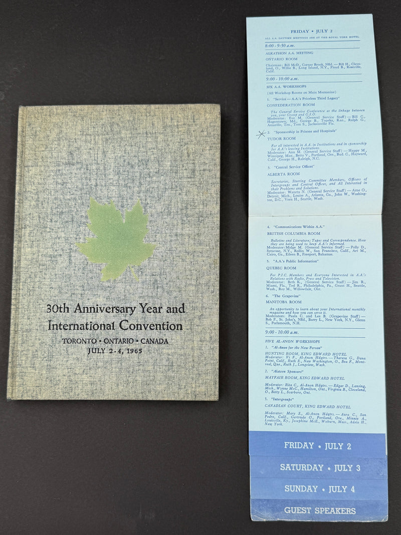 1965 Alcoholics Anonymous 30th Anniversary International Convention Collection