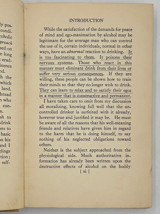 The Common Sense of Drinking by Richard R. Peabody - 1933 - RDJ