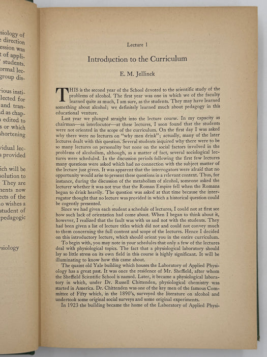 Alcohol, Science and Society - First Printing 1945 - RDJ