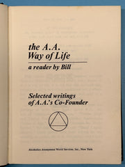 Rare Black Cover - The AA Way of Life: As Bill Sees It - 5th Printing 1974 Recovery Collectibles