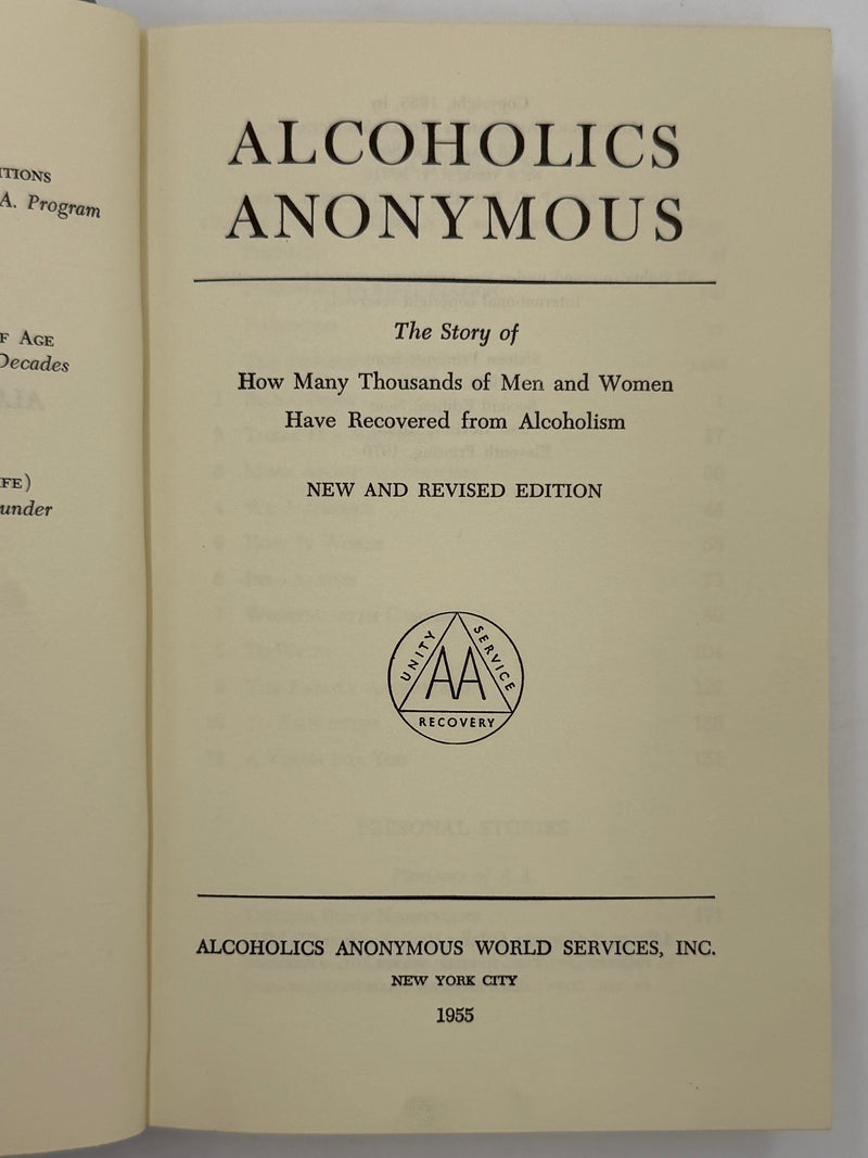 Alcoholics Anonymous Second Edition Big Book 11th Printing with ODJ