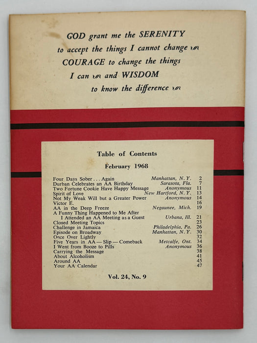 AA Grapevine - Challenge in Jamaica - February 1968