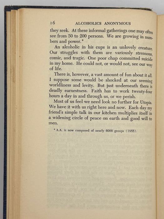 Alcoholics Anonymous Second Edition First Printing from 1955 - RDJ